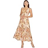 Dress The Population Womens Sierra Fit and Flare Midi Dress