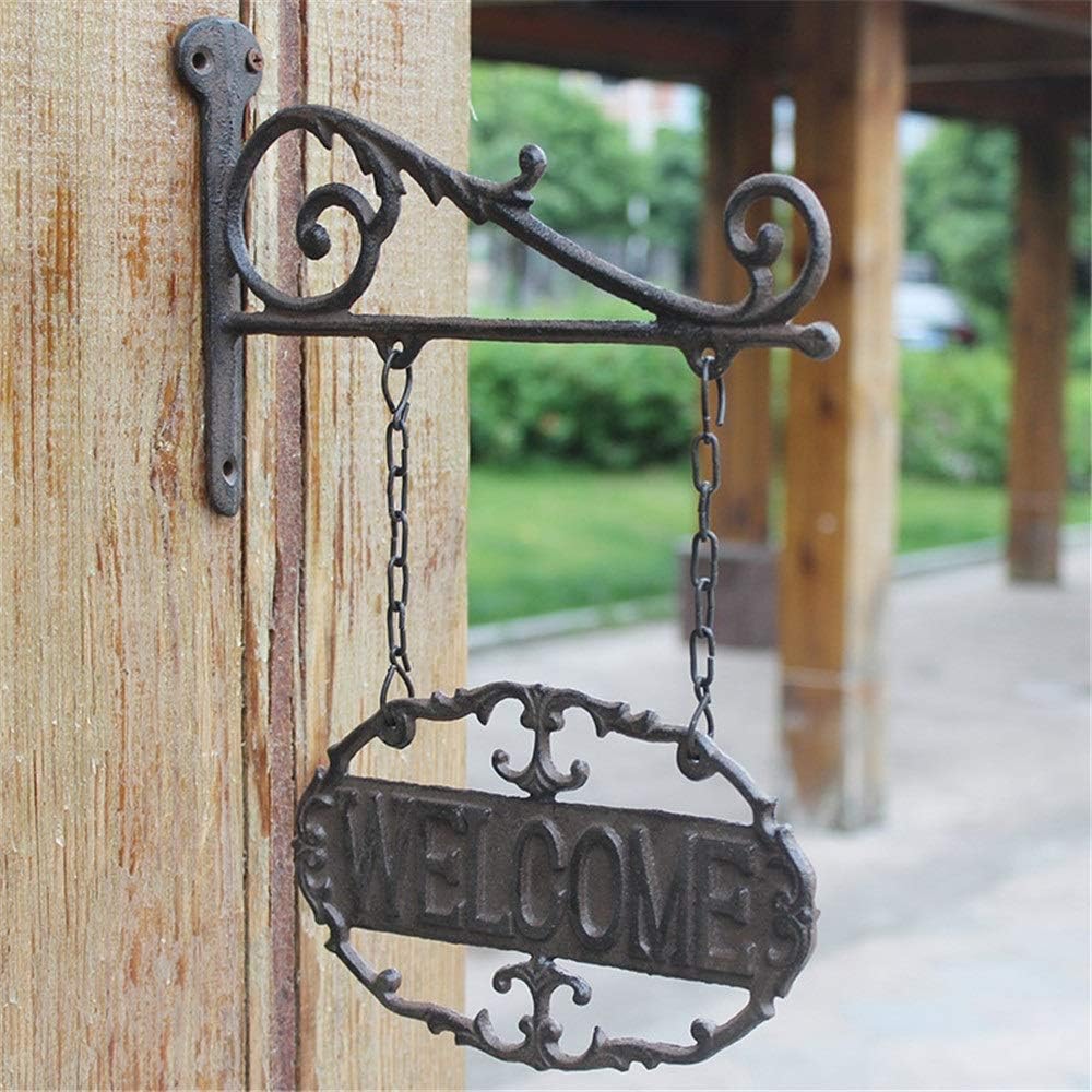 Cartel de bienvenida de gran tamaño rústico estilo granja para