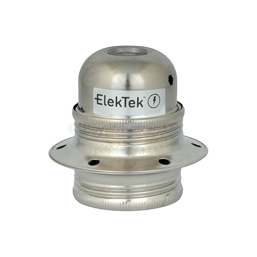 ElekTek E27 Lamp Bulb Holder 10mm Entry Edison Screw ... ElekTek E27 Lamp Bulb Holder 10mm Entry Edison Screw ...