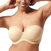 HSIA Strapless Bras for Women Large Bust Non Slip Full Coverage Underwire