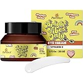 Purifect Bright Vibes Only Brightening Eye Cream for Dark Circles & Dry Skin with Vitamin C & Rose Water – Made in USA | Under Eye Wrinkle Repair Cream for Puffy Eyes, Fine Lines & Sensitive Skin