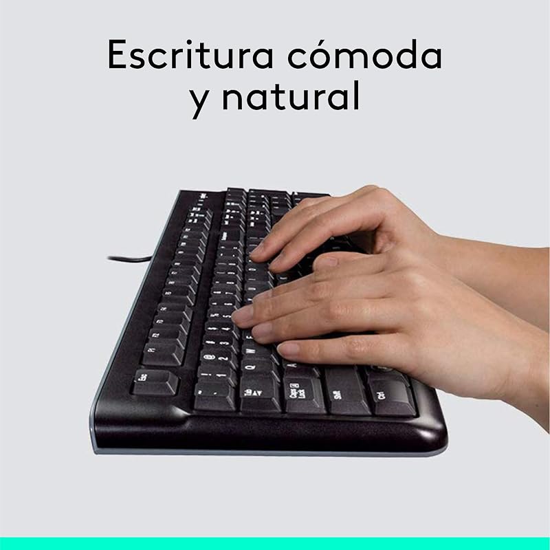 MK120 Combo com Teclado e Rato com Fios - QWERTY