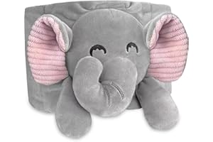 GEOPAI Baby Belly Band for Gas and Colic Relief, Flaxseed Baby Heated Tummy Wrap for Infants Colic Calm, Baby Heating Pad with Natural Warmth, Stomach Relief for Newborns to Toddlers (Elephant)