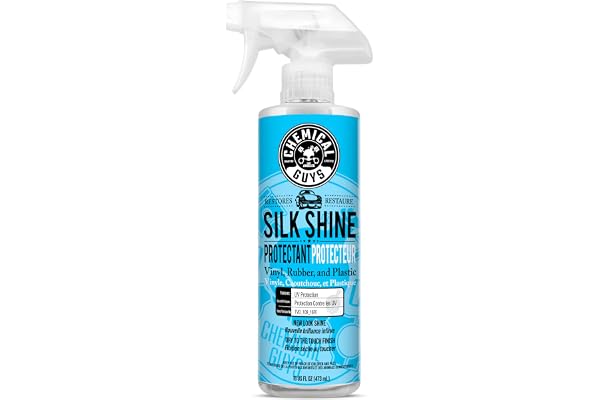 Chemical Guys Silk Shine Spray-able Dry-to-The-Touch Dressing and Protectant for Tires, Trim, Vinyl, Plastic and More, Safe f