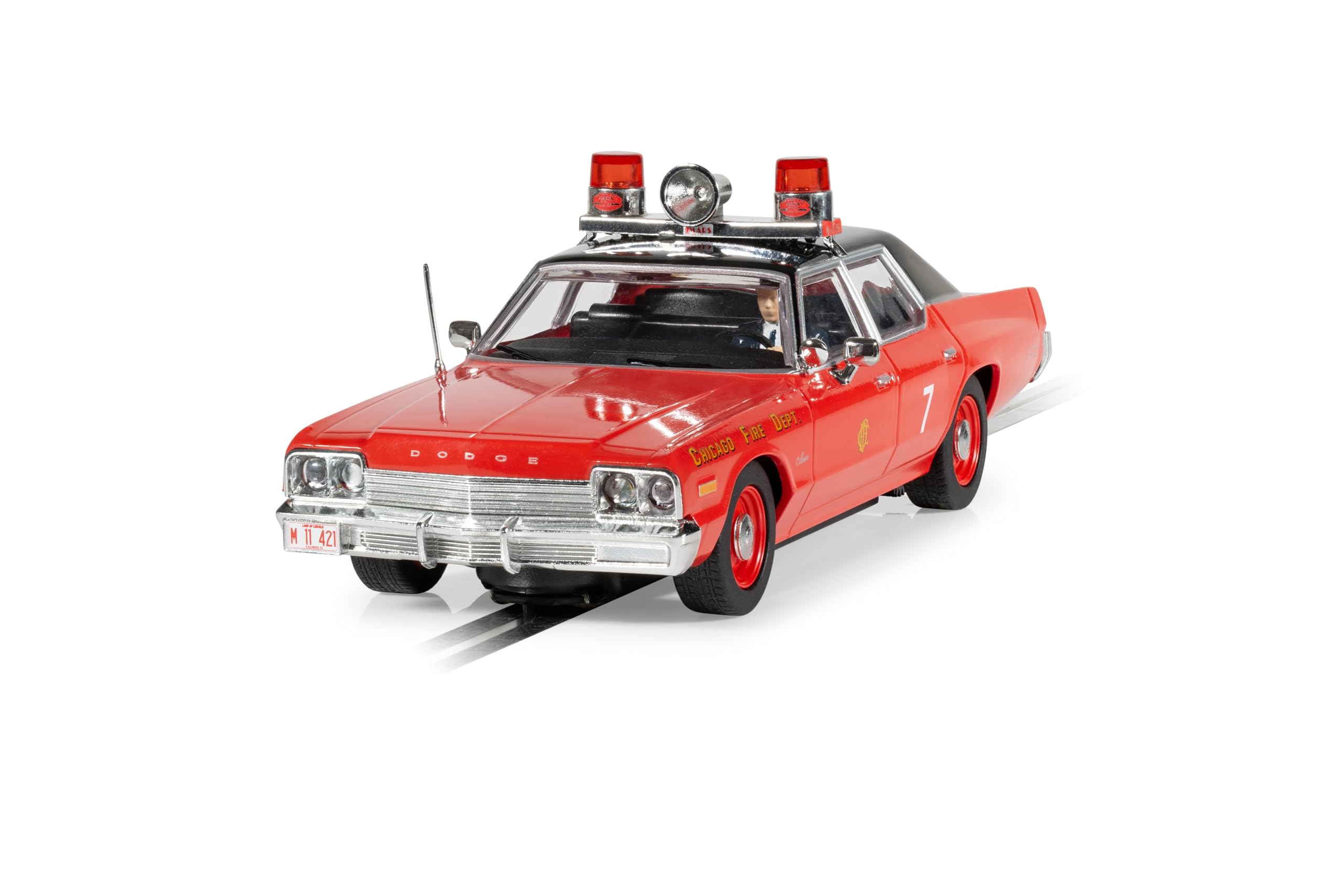 Scalextric Cars - C4408 Dodge Monaco - Chicago Fire Department - Toy Slot Car for use with Race Tracks and Set - Gift Ideas for Kids and Adults, Scalextric Accessories