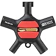 PB Swiss Tools - Universal Cabinet Key with Bit Holder and 2 C6 PrecisionBits, Model #900.V01 CN, Set in a Paperboard Box, Mechanics' Tools