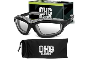 OXG Motorcycle Riding Glasses Goggles for Men, ATV Dirt Bike MTB Goggles Windproof Motorcycle Accessories for Men Women Youth