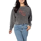 Chicka-d Women's Corded Boxy Pullover Charcoal