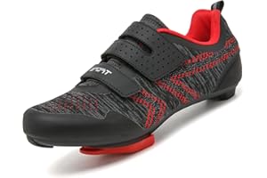 ULTIANT Cycling Shoes Mens Womens Compatible with Peloton Indoor Riding Shoes Road Bicycle Shoes with Look SPD SL Delta Cleats Outdoor Pedal Bike Shoes