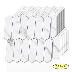 Tilingview 10-Sheet PVC Peel and Stick Tile for