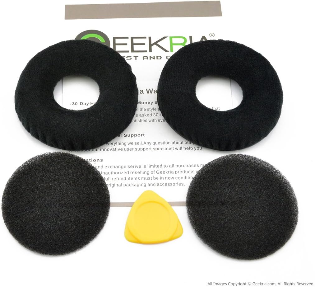 Geekria Comfort Velour Replacement Ear Pads Compatible with Sennheiser HD25-1, HD25, HD25SP, 25SP-II Headphones - Image 4