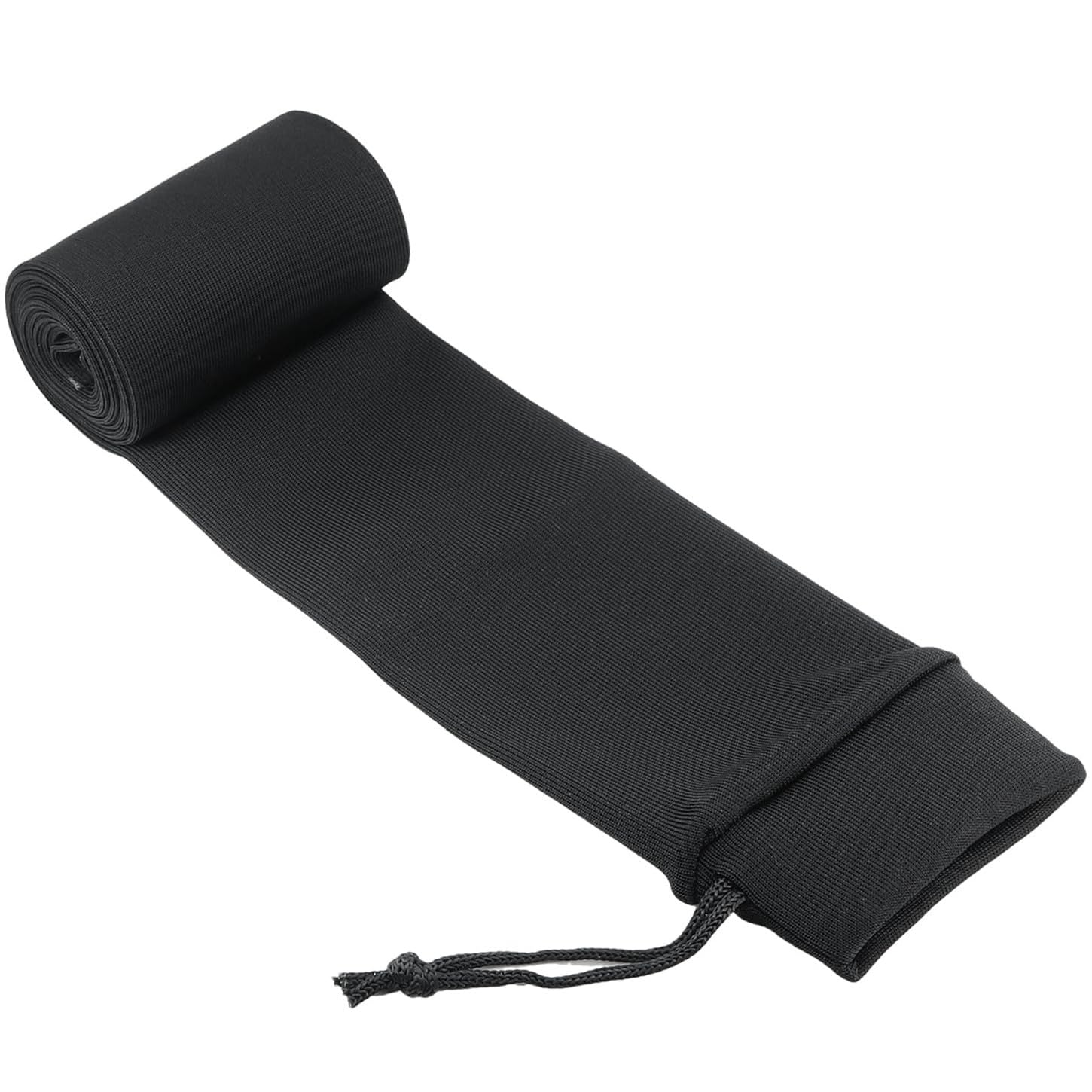 YONCONO Silicone Treated Wided Knit Gun Sock 54" for Rifles, Protective Sleeve of Shotgun, Drawstring Closure Storage Bag Slip Cover for Gun Safe (Black)