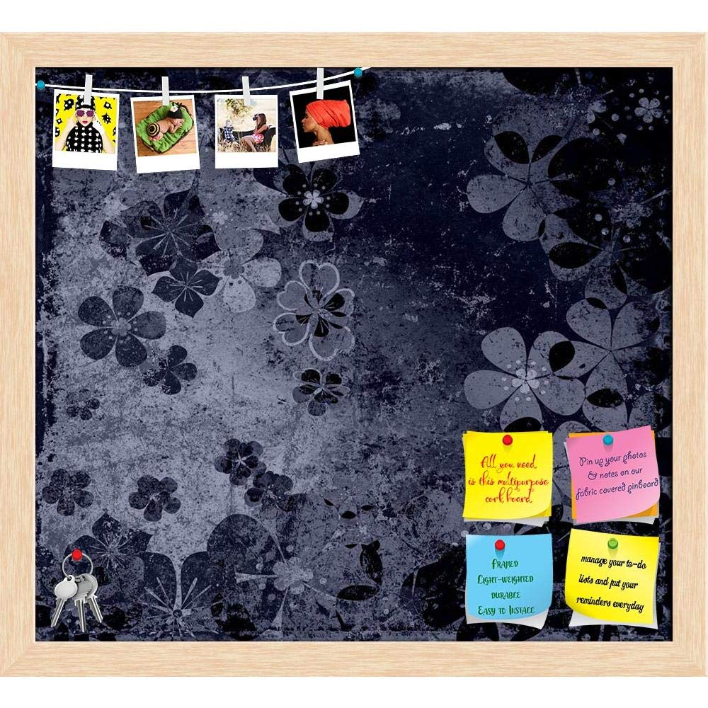 ArtzFolio Floral Vintage Background Printed Bulletin Board Notice Pin