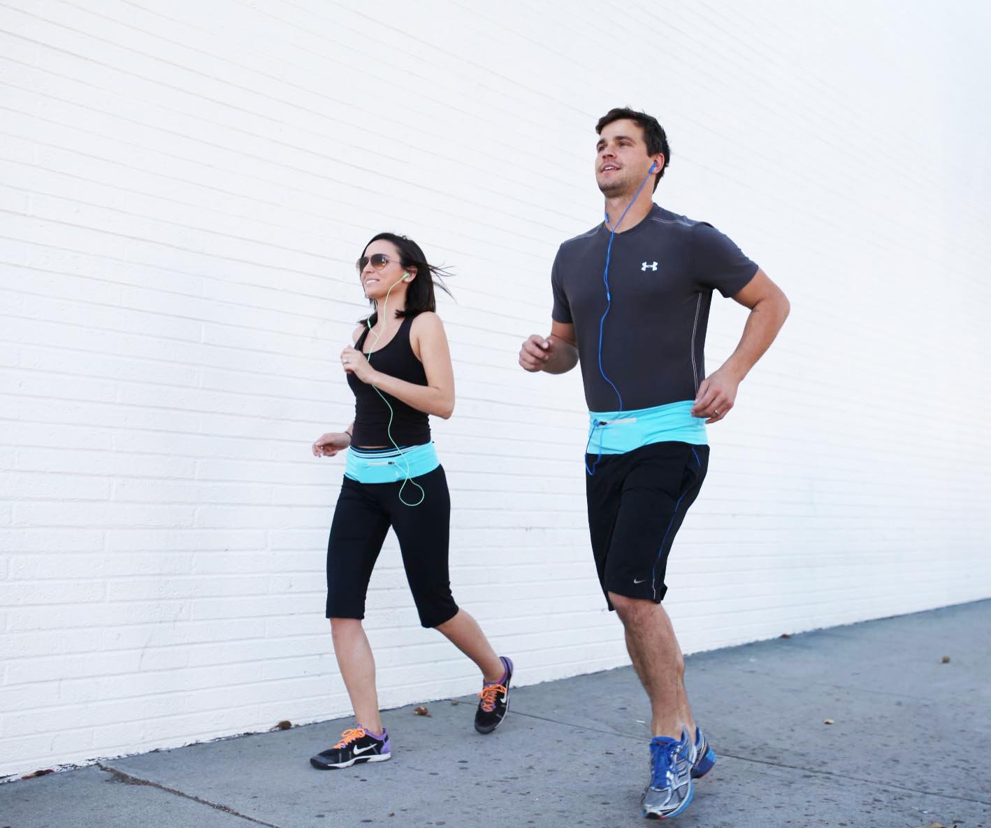 Running Belt Zipper Pocket for 4.7 inch iPhone7 6 6s 5 SE, Fitness Workout Terra Belt for Women and Men - Waist Fanny Pack for Yoga Cycling Hiking Walking Climbing