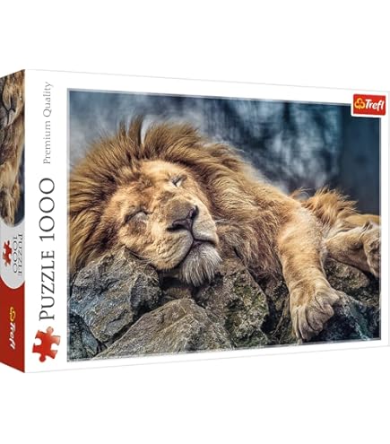 Amazon.com: Trefl Lions Portrait 1500 Piece Jigsaw Puzzle Red 33