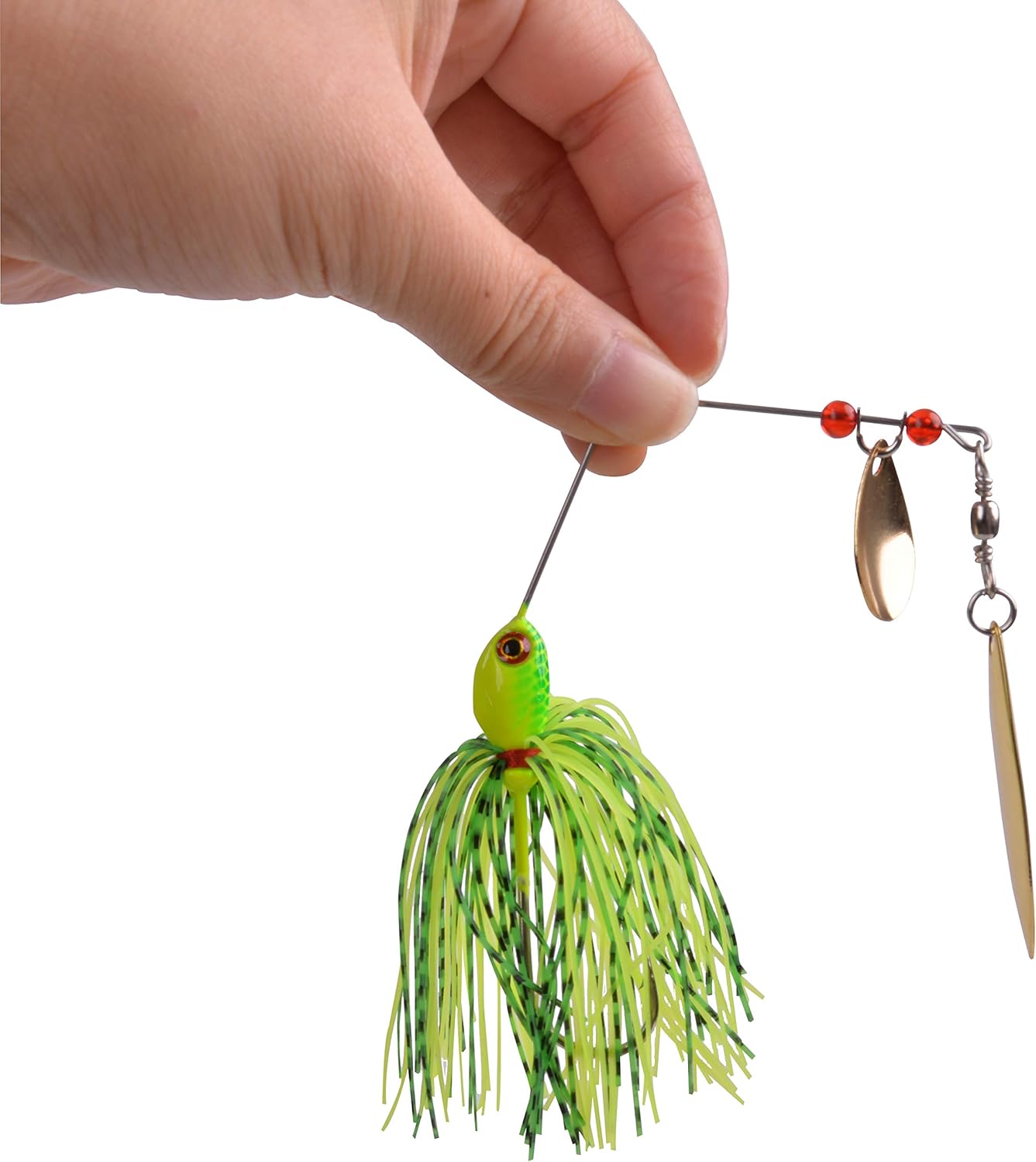 Spinner Baits Bass Fishing Lures Kit, Hard Spinnerbait Buzzbait Lures Bass Jig Skirts Trout Lure Freshwater Metal Swimbaits for Pike Trout Salmon : Sports & Outdoors