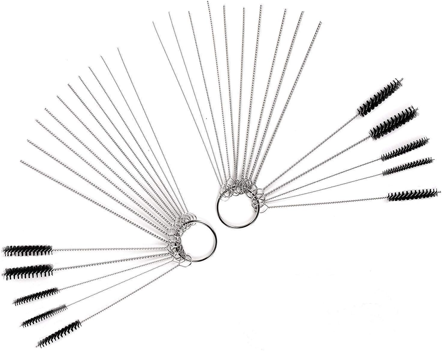 Tayeel Carb Carburetor Cleaner Cleaning Brushes Kit, Small Wire Brush 20 Needles + 10 Brushes