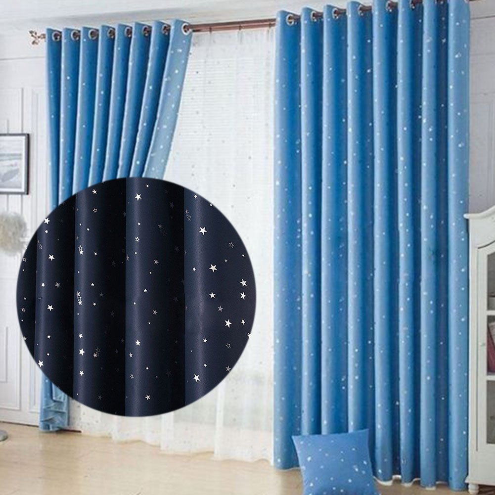 Descanso y sueño dormitorio Cortinas opacas térmicas con ojales para