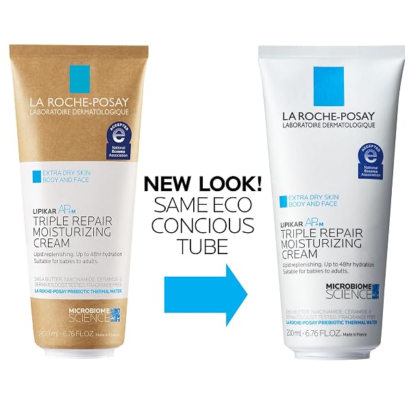 LA ROCHE-POSAY LIPIKAR AP+ TRIPLE REPAIR MOISTURIZING CREAM, FACE & BODY LOTION FOR DRY SKIN, SHEA BUTTER & NIACINAMIDE MOISTURIZER, GENTLE FACE & BODY CREAM FOR DRY, ROUGH & SENSITIVE SKIN