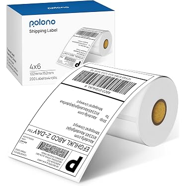 8 Rollen 4x6 Zoll Thermoversandetiketten – Passen Produktbild-Vorschau 4