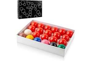 NIANRONGHUA 22 Pcs Snooker Ball Standard Set 2-1/16 inch - 52.5 mm Billiard Balls Set Suitable for Official Game Ball/British Billiard