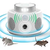 Ultrasonic Mice Repellent for House Indoor Pest Repellent Deterrent with 9 Strobe LEDs Pet-Friendly Rodent Repeller Electronic Rat for Home Warehouse Trapt for Home Warehouse