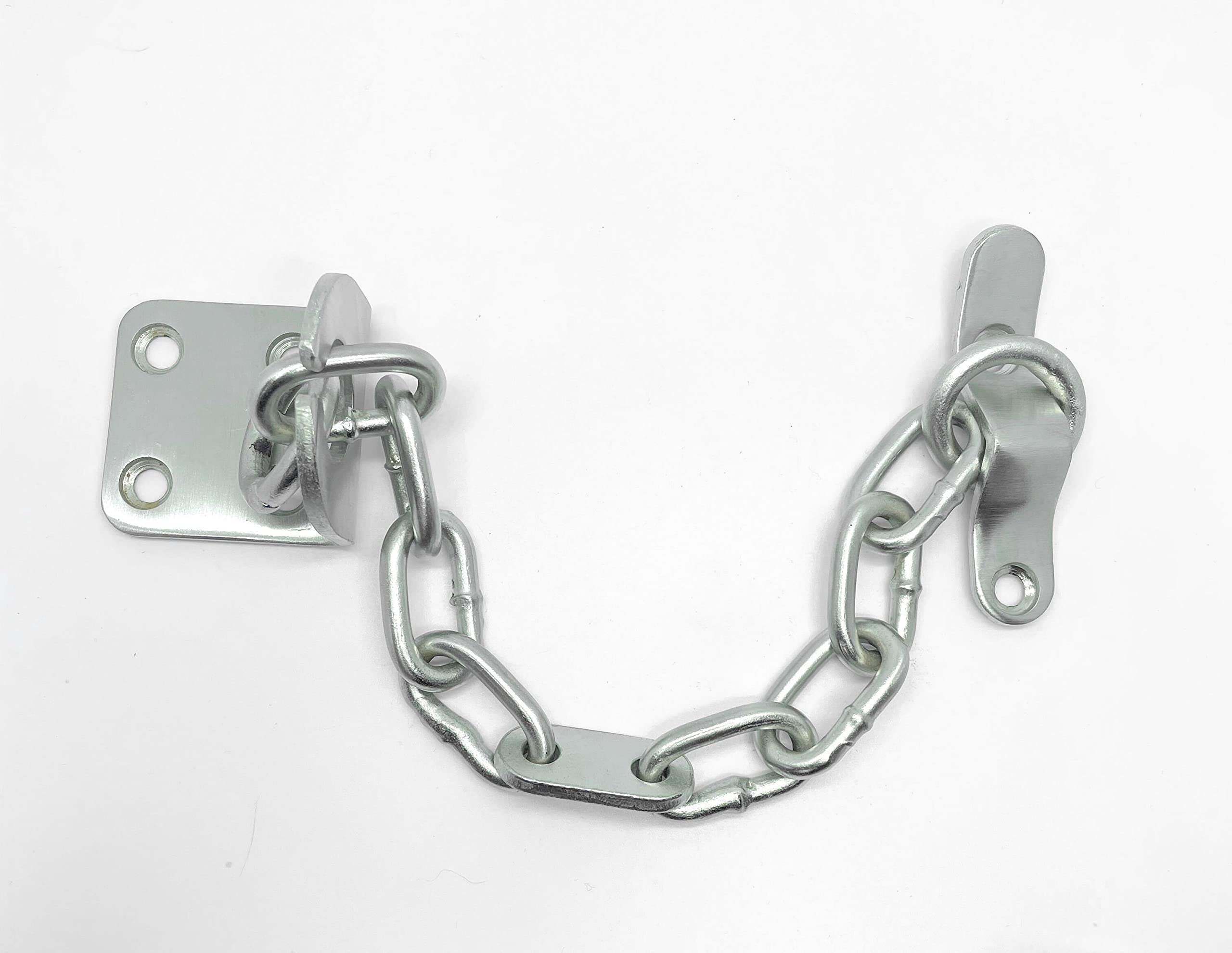 UAP Door Chain with Security Rating - Heavy-Duty Front Door Lock with 200kg Break Resistance - Slim Chrome Door Restrictor for UPVC & Wooden Doors - Easy Installation (Satin Chrome)