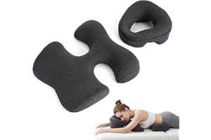 Breast Support Pillow and Face Down Pillow for Women Massage Set Memory Foam Chest Cushion Headrest for Bed Beauty Pillow for