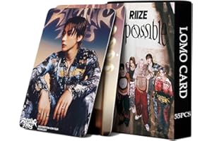 PYAJUU RIIZE Photocards Kpop RIIZE Impossible Album Photo Cards 55PCS RIIZING Lomo Cards Kpop Merch Gift for RIIZE Fans