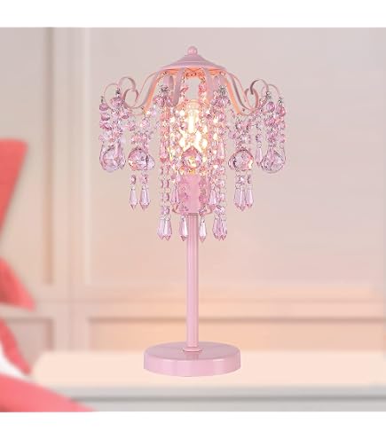 Sorandy Bow Table Lamp – LED Rechargeable Cute Desk Lamp With Fabric Shade & 1200mAh Battery, Modern Bedside Decor For Bedroom, Living Room & Princess Rooms (Roseate)