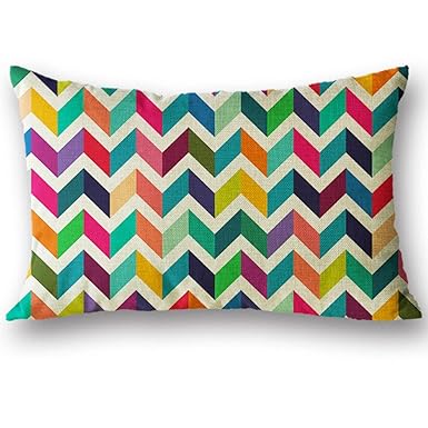 Ronamick - Funda de cojín (30 x 50 cm), diseño de Rayas, Mezcla de ...