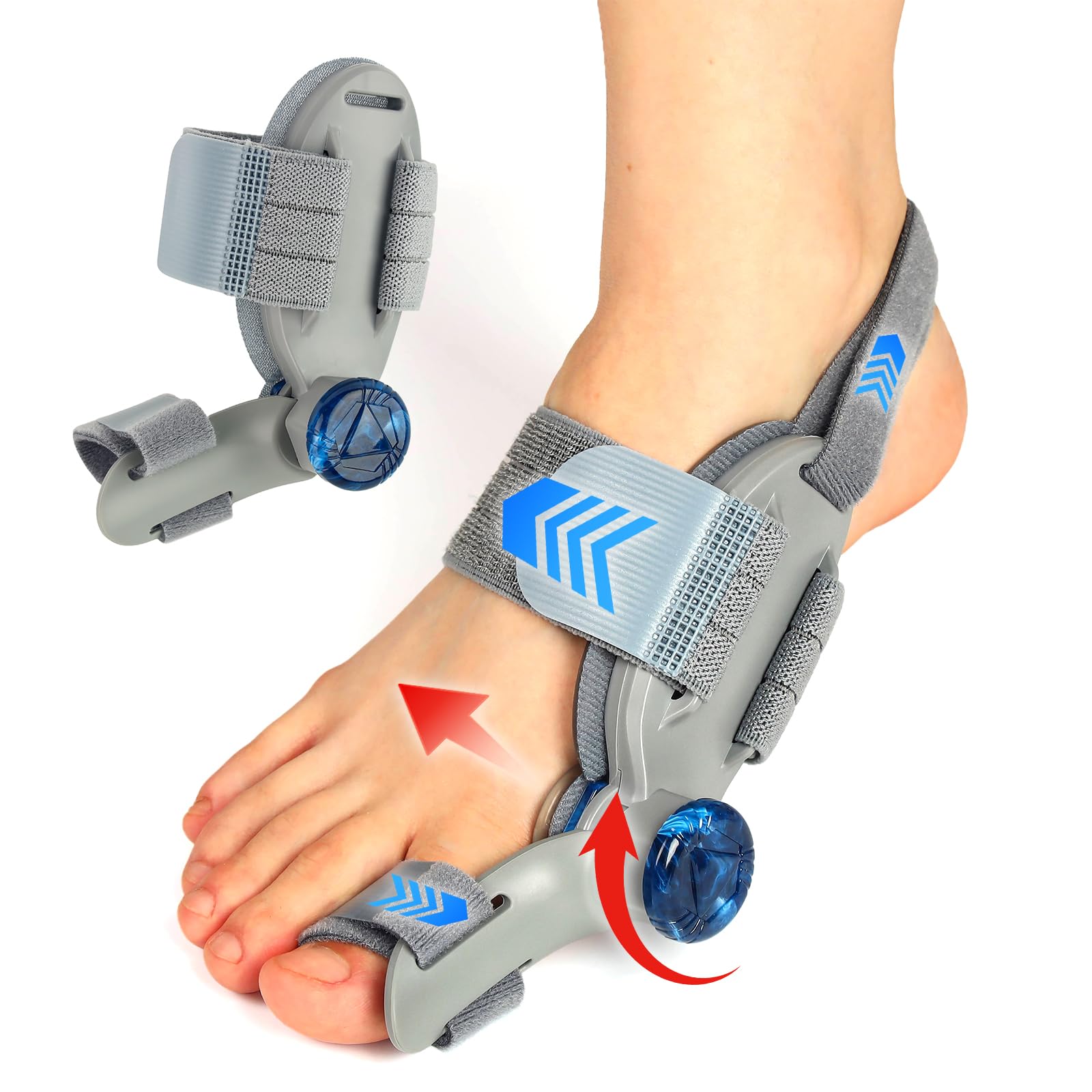 Photo 1 of PRFCTLIFE Bunion Corrector for Women Big Toe – Adjustable Knob for Angle Correction, Soft Gel Pad for Bunion Relief – One Size Fits Most, Unisex, Fits Left or Right Foot?1 PCS?