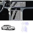LUWU Porsche Taycan Screen Protector, Front Climate Screen Protector, TPU Plastic Anti-Scratch Touchscreen Protective Film