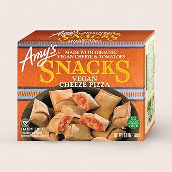 Amys Snacks Vegan Cheeze Pizza Snacks 60 Ounce Frozen
