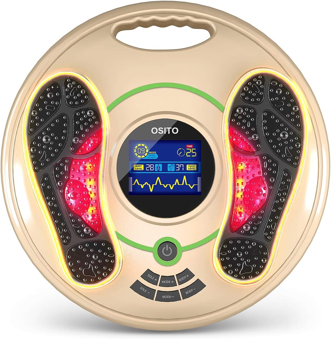 EMS Electronic Foot Massager, Electric Muscle Therapy for Home Use ...