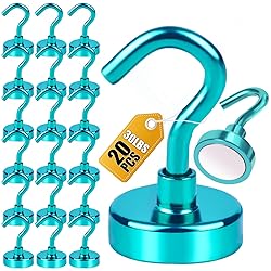 DIYMAG Magnetic Hooks, 25Lbs Strong Heavy Duty