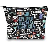 Surgical Tech Gift Surgery Nurse Doctor Gift In My Surg Tech Makeup Bag Gift for Surgical Technologist Surgeon (Surg Tech Era Black)