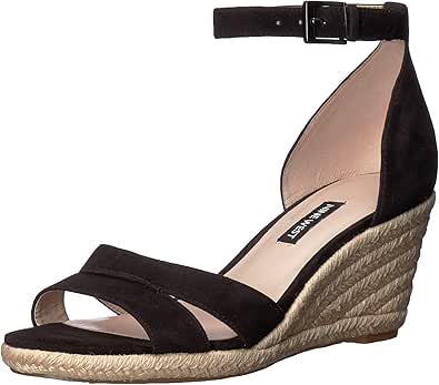 Nine West Women's Jeranna Mixed Media Ankle Strap Espadrilles Shoes Blue Size 9 M