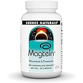 Source Naturals, Magtein Magnesium L-Threonate 667mg - 90 Capsules | Helps Support Learning And Memory
