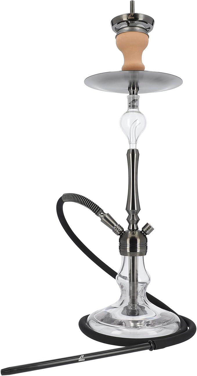 Smokezilla® BARAGON Hookah stainless steel 62cm Shisha complete set