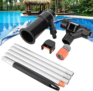 GreceYou 5 Pole Outdoor Portable Mini Jet Swimming Pool Vacuum Cleaner for Pool, SPA, Hot Tub, Jacuzzi, Fountain