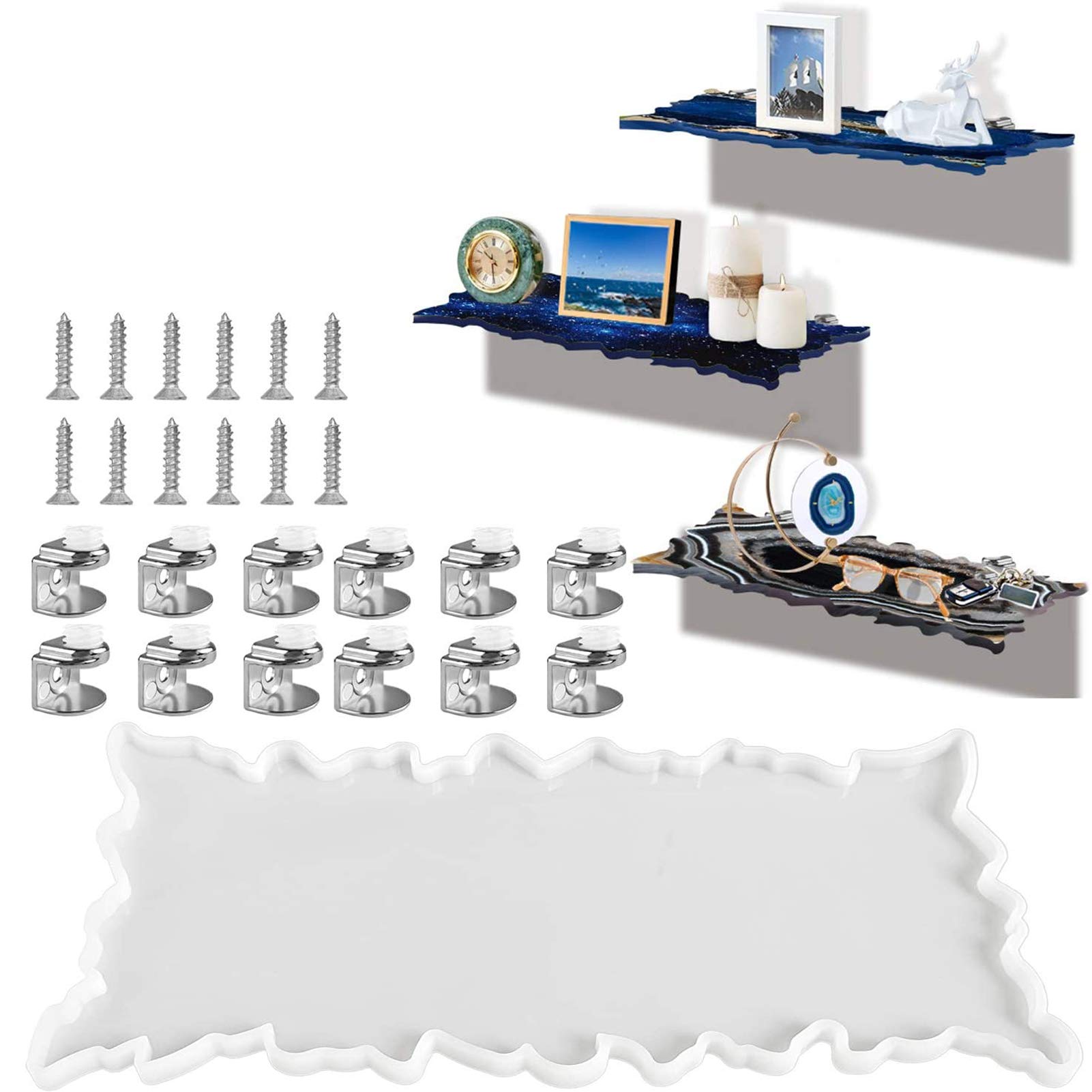 Palksky Silicone Shelf Resin Mold/Floating Shelves Wall Mounted Epoxy
