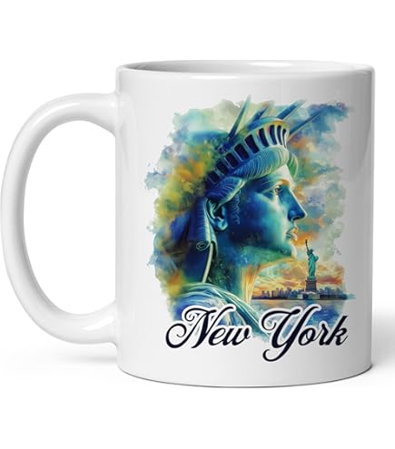 Tasse Souvenir New York – Statue De La Liberté, 500 Ml, Neuve, Sans Marque