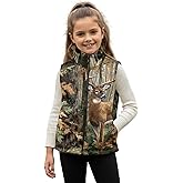 Renewold Boys Girls Fleece Vest Jacket with Pockets Ligntweight Vests Full Zipper Sleeveless Outerwear Toddler Kids Coat