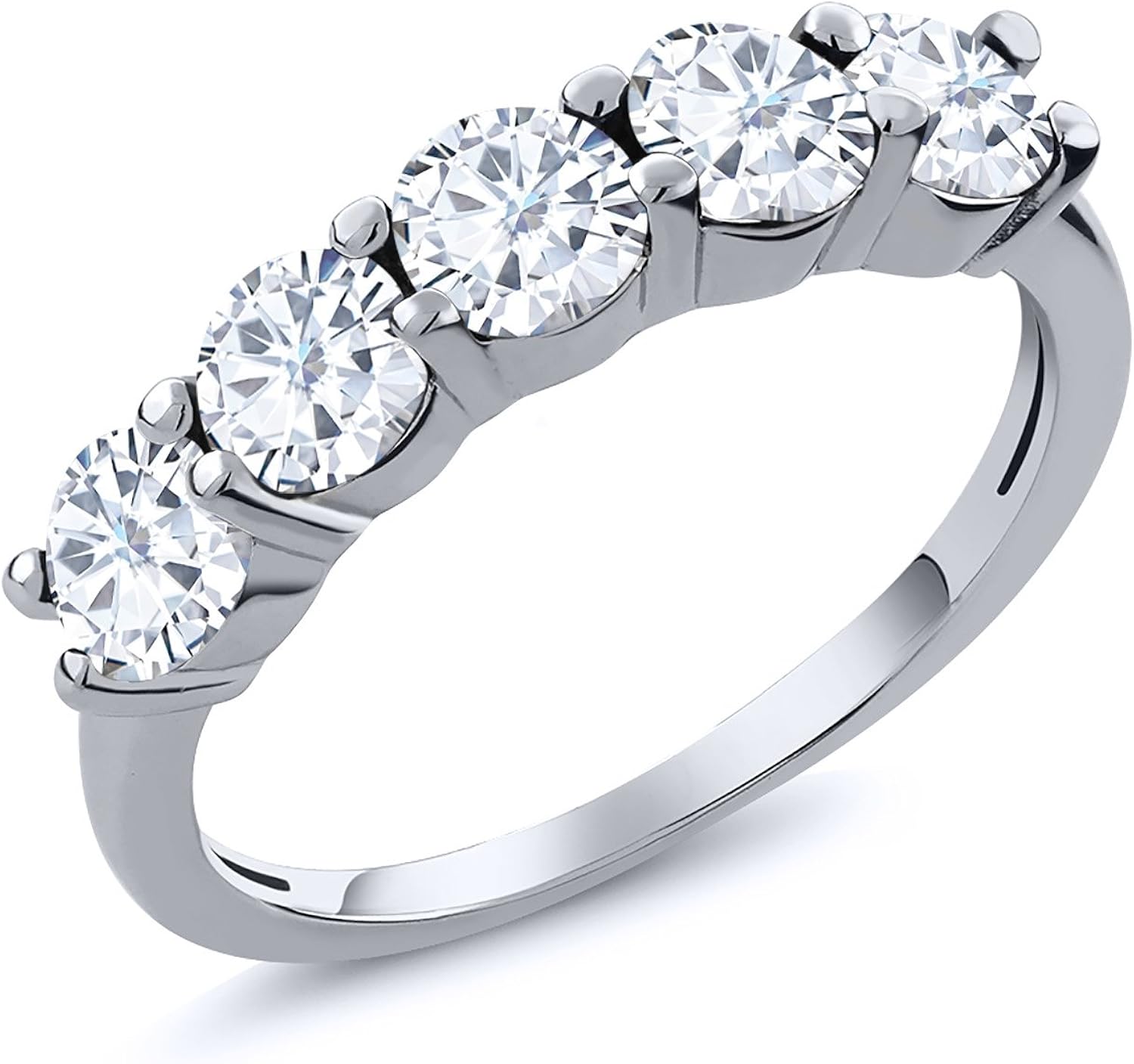 Gem Stone King 925 Sterling Silver Band Ring Timeless