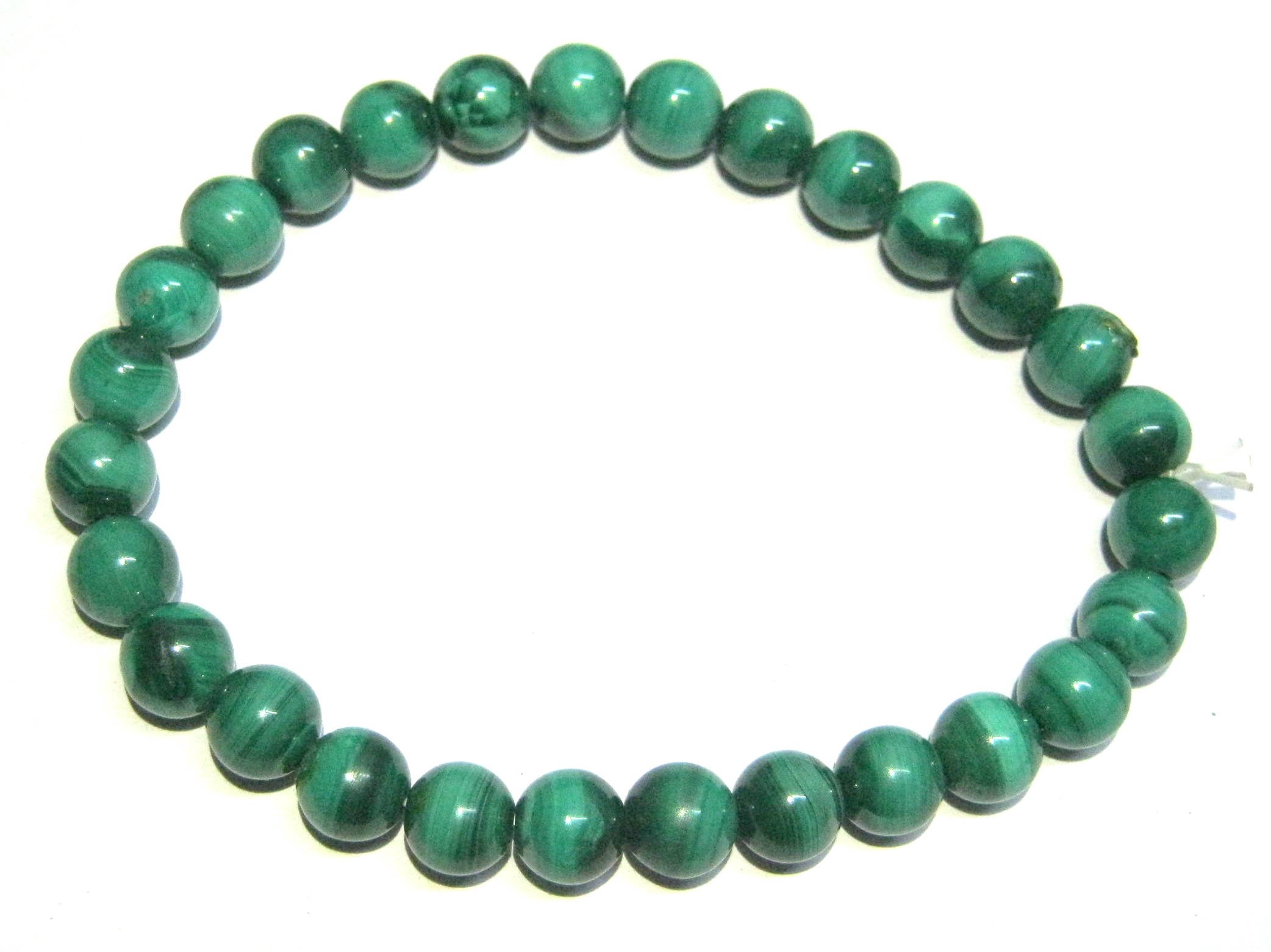 CRYSTALMIRACLE MALACHITE BEADED BRACELET FASHION JEWELRY CRYSTAL HEALING POSITIVE ENERGY GEMSTONE HANDCRAFTED ACCESSORY