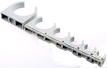 Klemmschellen Rohrschellen Druckschelle Quickschellen Clippschelle für PVC Leerrohr M16 M20 M25 M35 M40 M50 grau