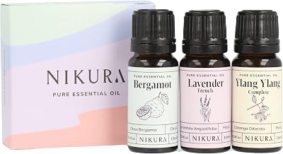Nikura Favourites Essential Oils Set 3 x 10ml Bergamot Lavender Ylang Ylang