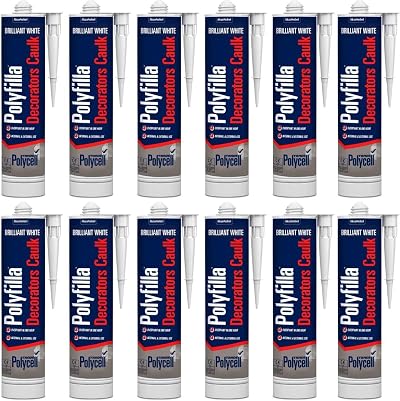 Maman 12 x Polycell Trade Decorators Caulk White Cartridge 380ml