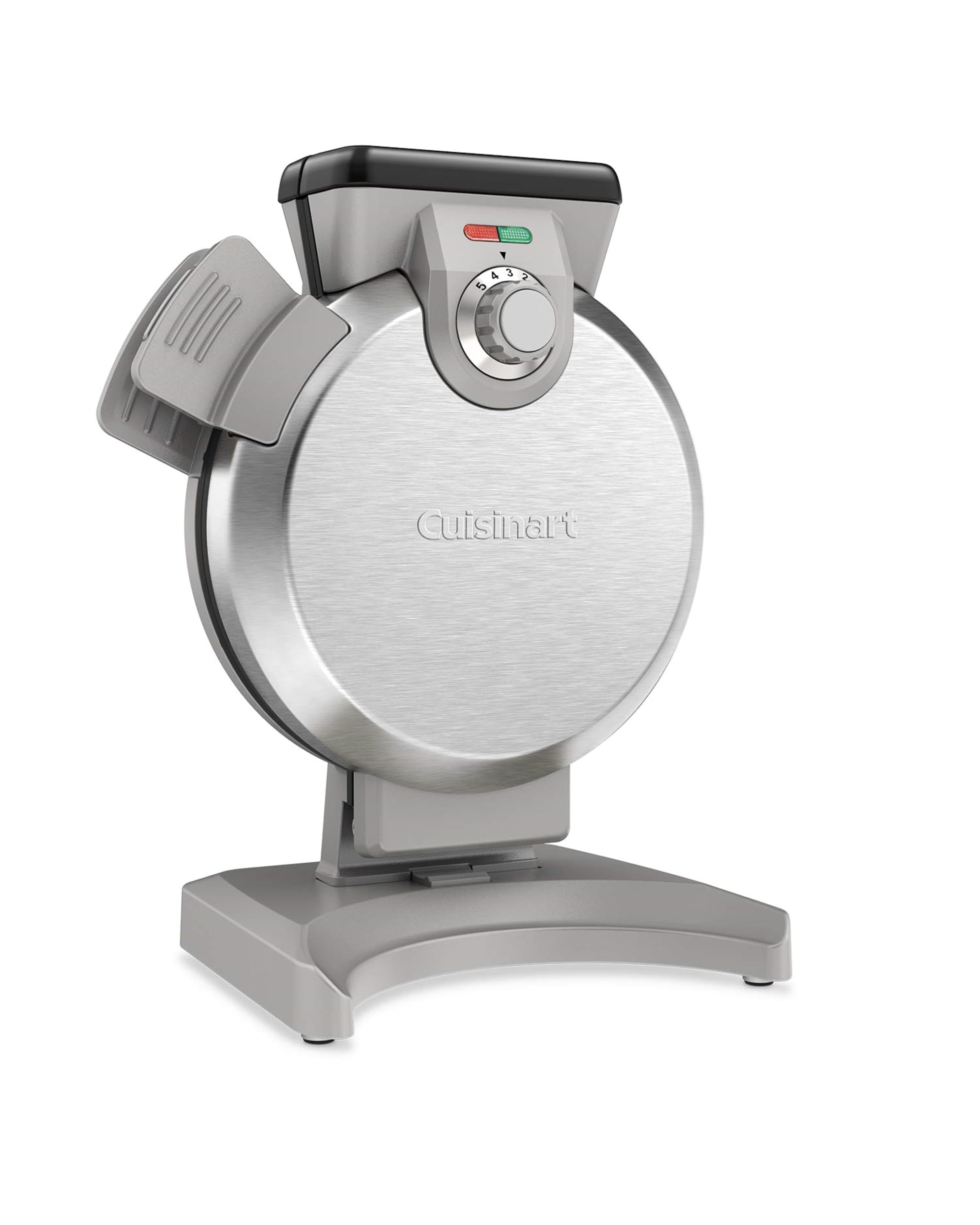 Photo 1 of **USED/NEEDS CLEANING**Cuisinart Belgian Waffle Maker, Vertical Iron, Silver, WAF-V100P1